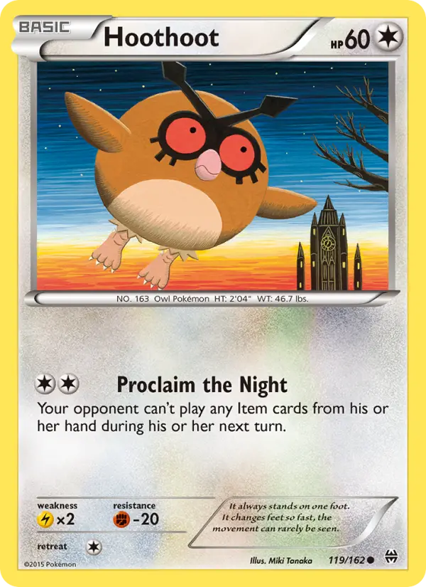 Hoothoot 119 — BREAKthrough 119, Normal finish