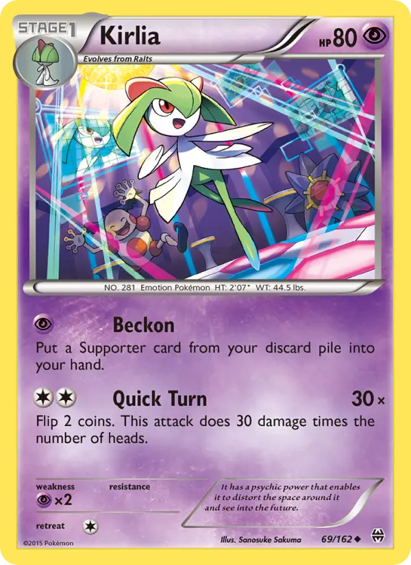 Kirlia 69 card from BREAKthrough
