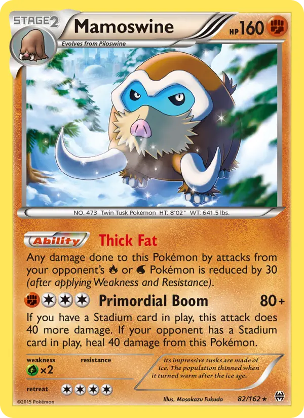 Mamoswine 82 — BREAKthrough 82, Holofoil finish