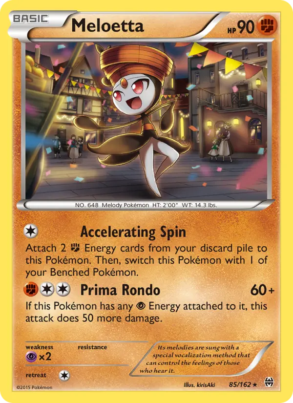 Meloetta 85 card from BREAKthrough