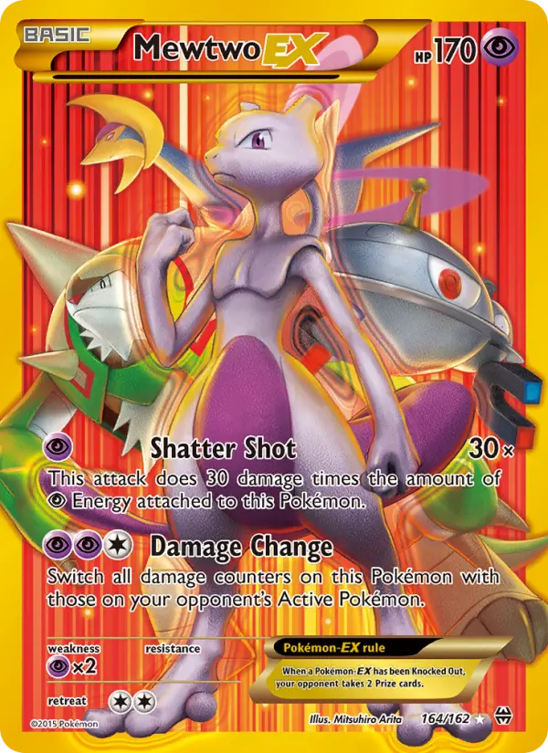 Mewtwo-EX 164 card from BREAKthrough