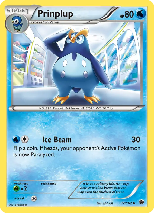 Prinplup 37 card from BREAKthrough