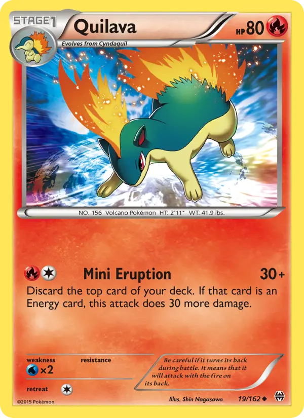 Quilava 19 card from BREAKthrough