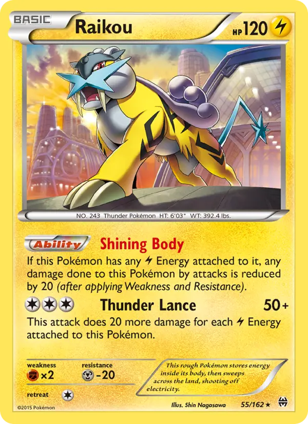 Raikou 55 — BREAKthrough 55, Holofoil finish