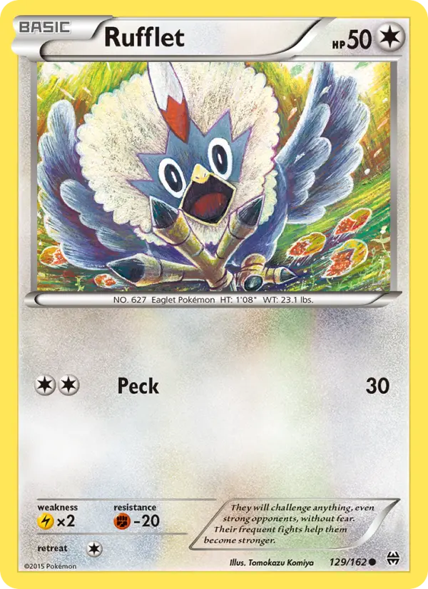 Rufflet 129 card from BREAKthrough