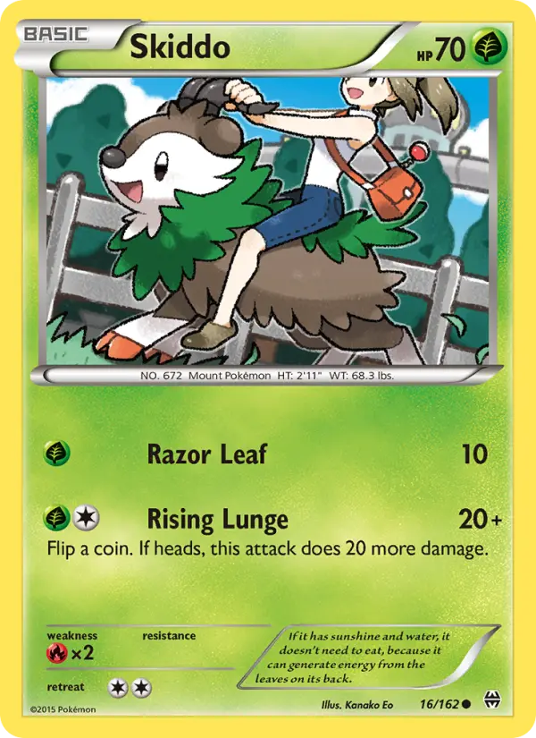 Skiddo 16 card from BREAKthrough