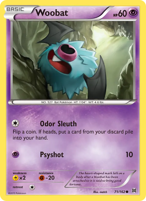 Woobat 71 card from BREAKthrough