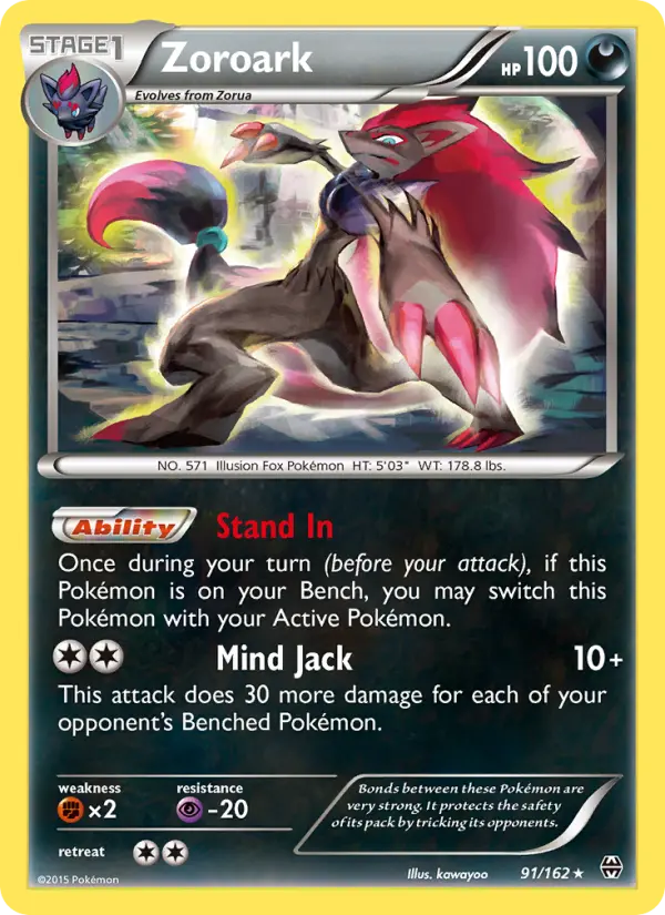 Zoroark 91 card from BREAKthrough