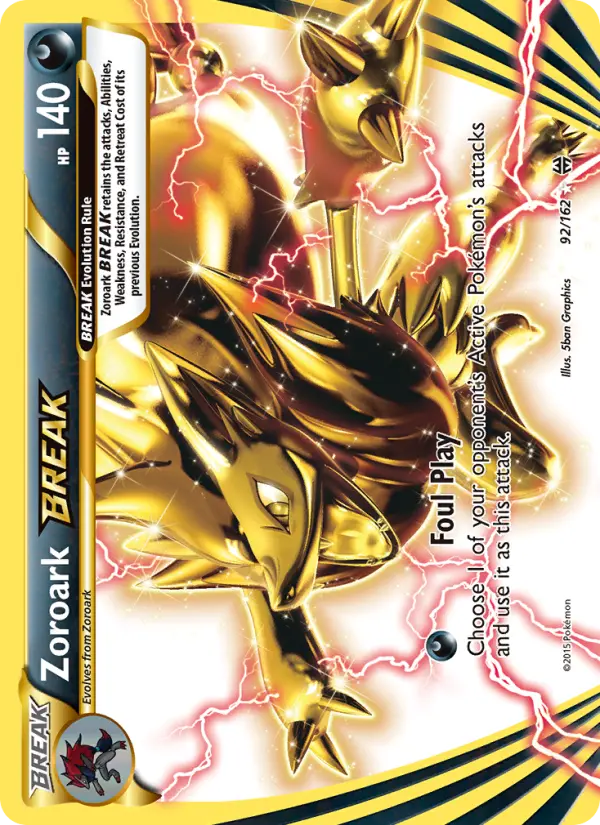 Zoroark BREAK 92 card from BREAKthrough