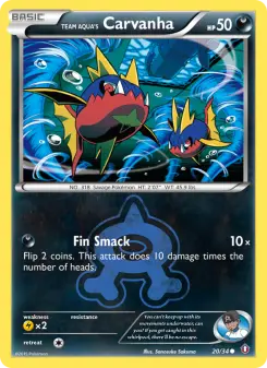 Team Aqua's Carvanha — Double Crisis 20