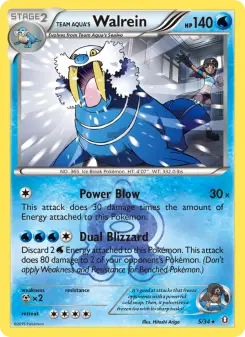 Team Aqua's Walrein — Double Crisis 5