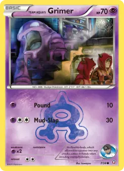 Team Aqua's Grimer — Double Crisis #7