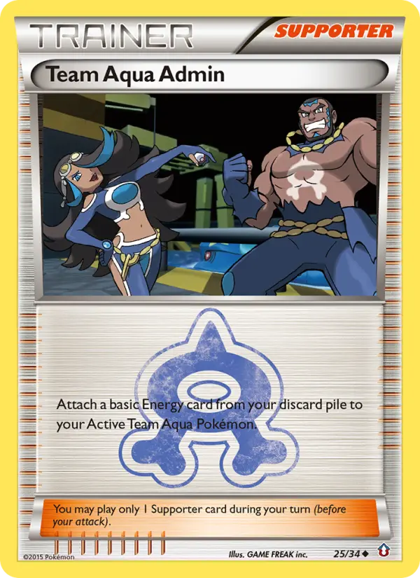 Team Aqua Admin 25 — Double Crisis 25, Normal finish