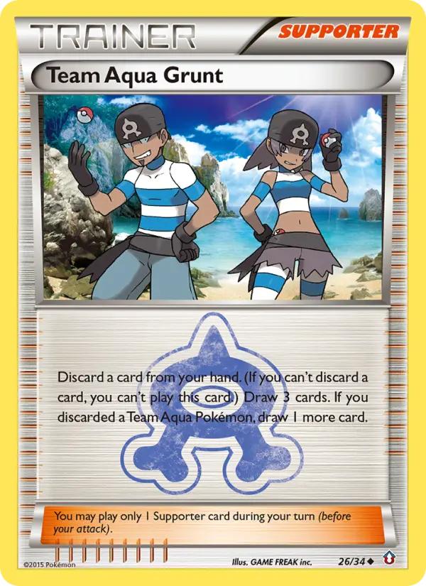 Team Aqua Grunt 26 — Double Crisis 26, Normal finish