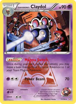 Team Magma's Claydol — Double Crisis #11