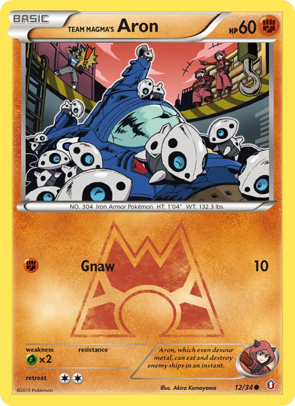 Team Magma's Aron 12 — Double Crisis 12, Normal finish