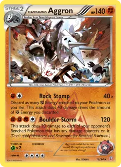 Team Magma's Aggron — Double Crisis #14