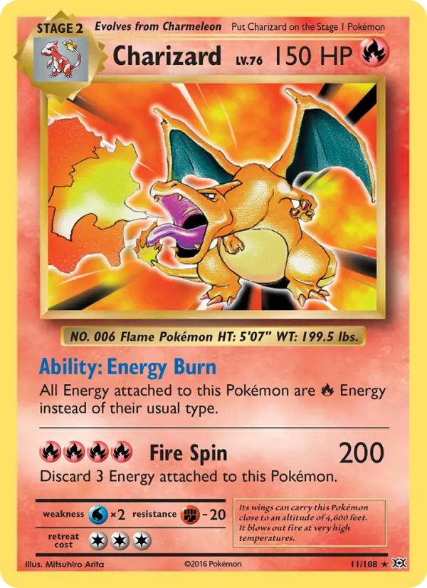 Charizard 11 — Evolutions 11, Holofoil finish