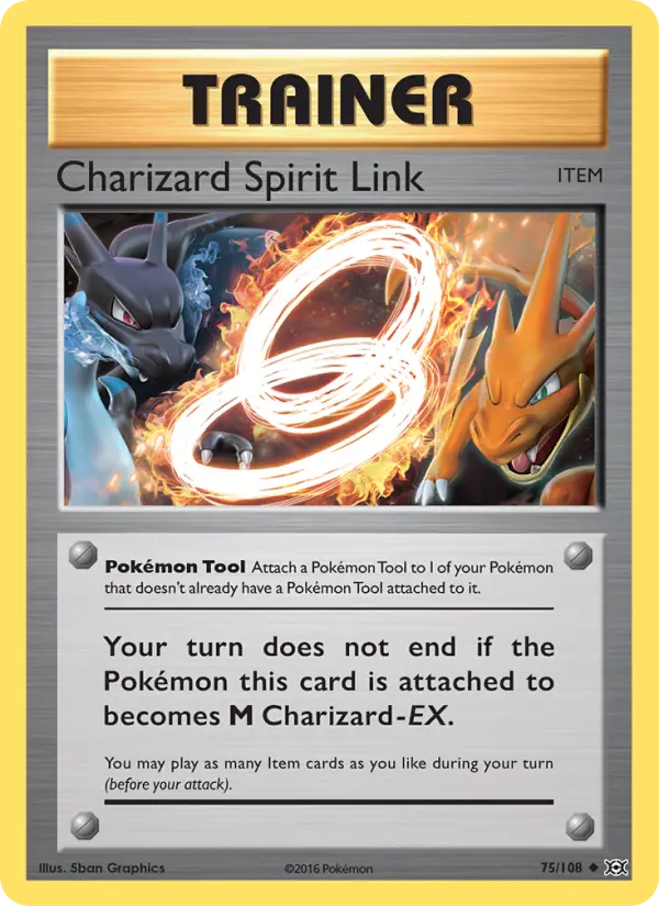 Charizard Spirit Link 75 — Evolutions 75, Normal finish
