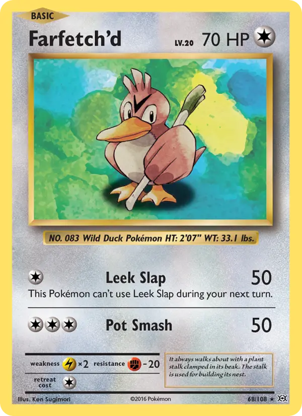 Farfetch'd 68 — Evolutions 68, Normal finish