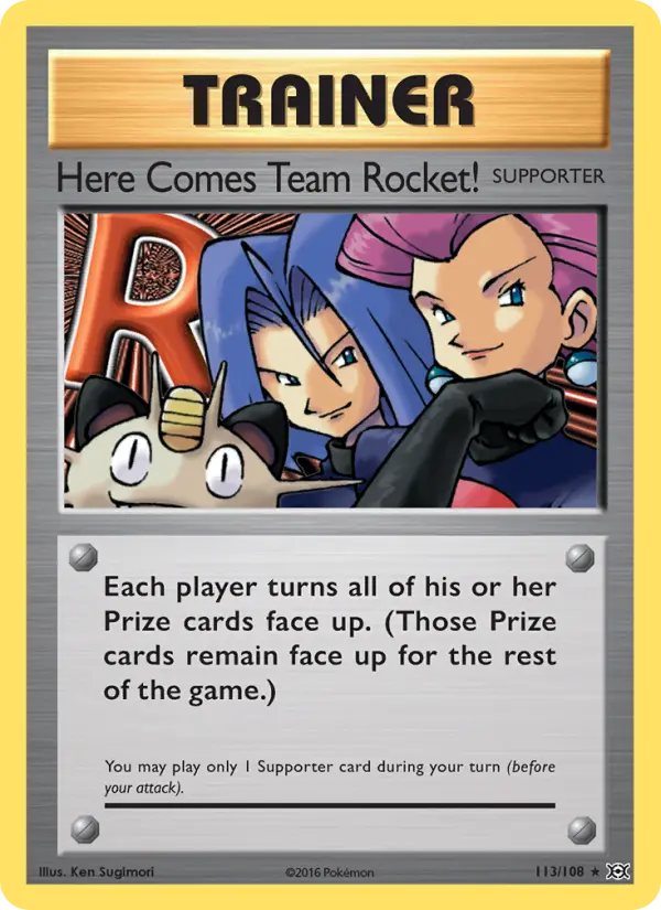 Here Comes Team Rocket! 113 — Evolutions 113, Normal finish