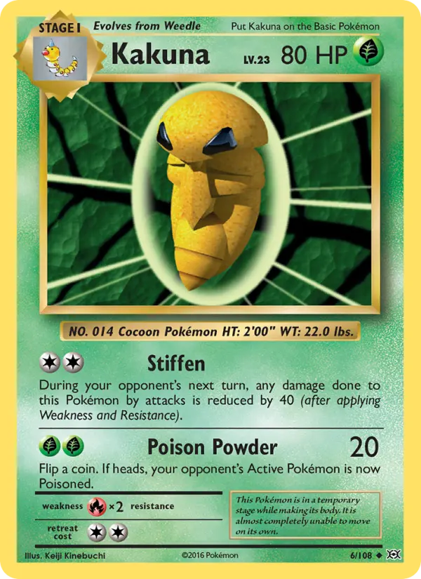 Kakuna 6 card from Evolutions