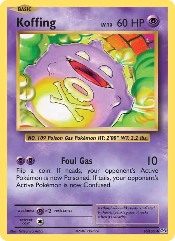 Koffing 50 card from Evolutions