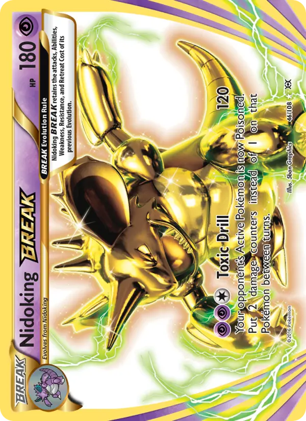 Nidoking BREAK 46 card from Evolutions