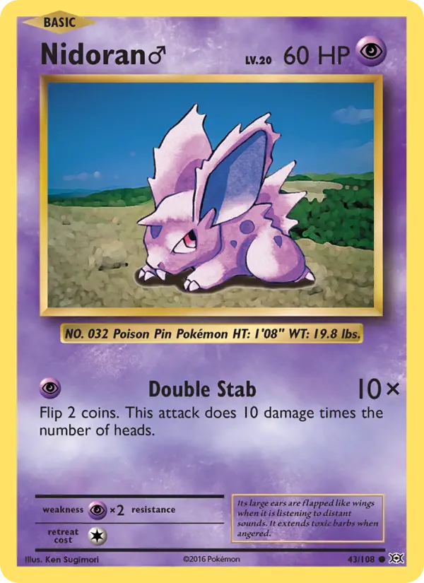 Nidoran ♂ 43 — Evolutions 43, Normal finish