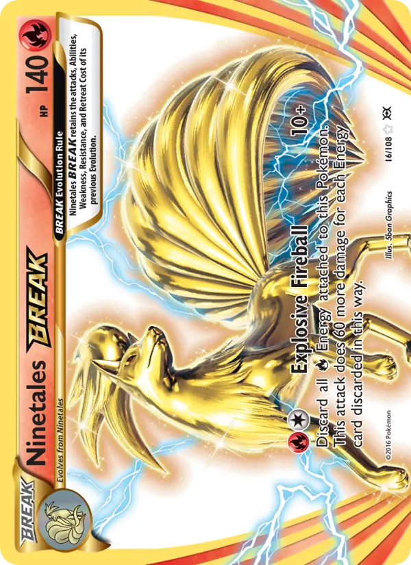 Ninetales BREAK 16 card from Evolutions