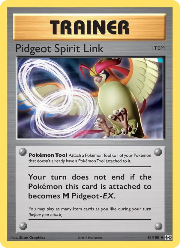 Pidgeot Spirit Link 81 — Evolutions 81, Normal finish