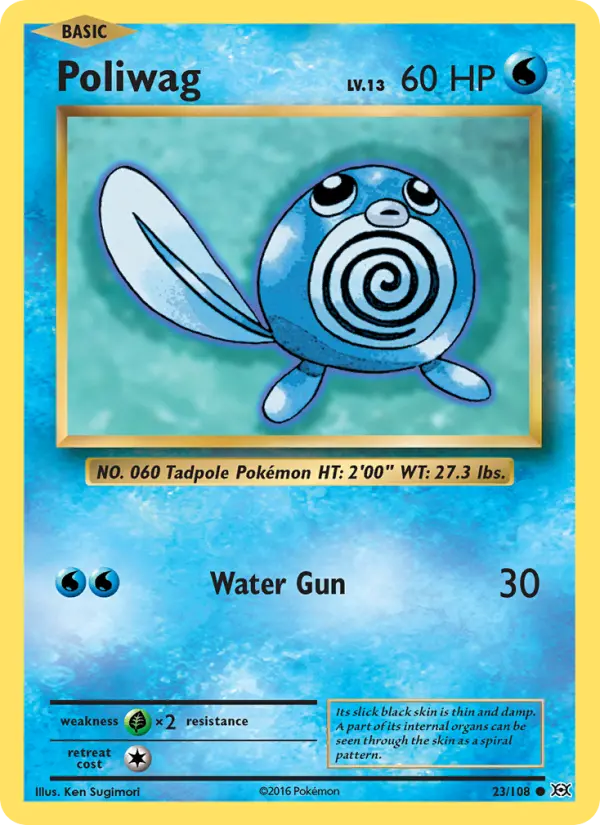 Poliwag 23 — Evolutions 23, Normal finish