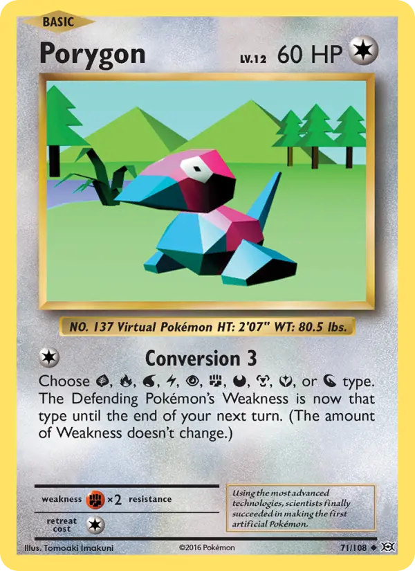 Porygon 71 — Evolutions 71, Normal finish