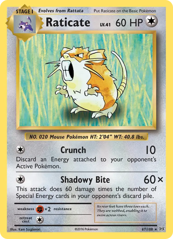 Raticate 67 — Evolutions 67, Normal finish