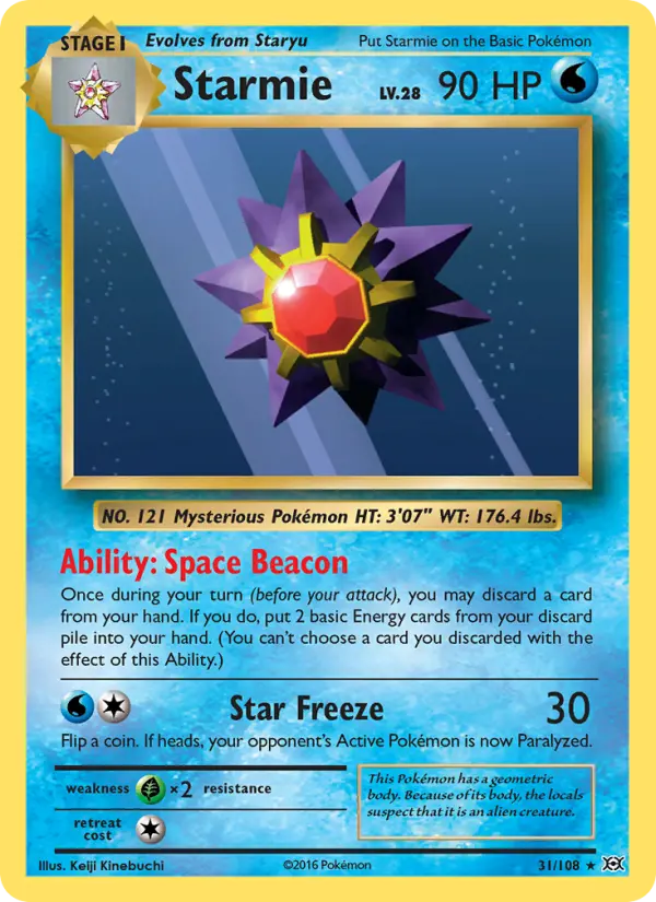Starmie 31 — Evolutions 31, Normal finish