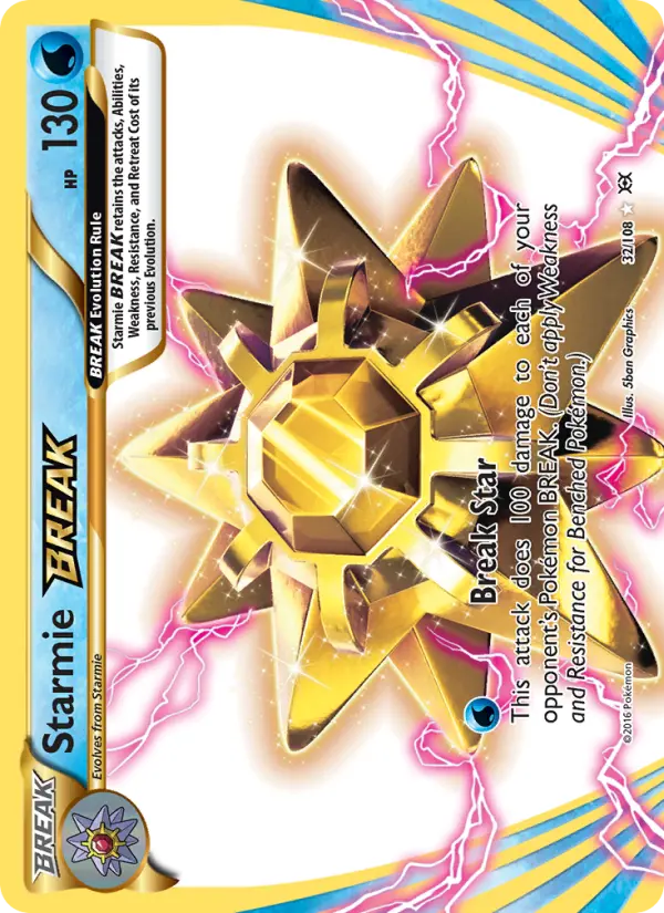 Starmie BREAK 32 card from Evolutions