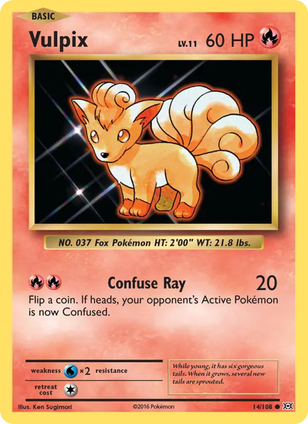 Vulpix 14 — Evolutions 14, Normal finish