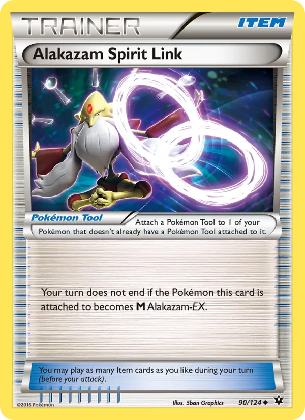 Alakazam Spirit Link 90 — Fates Collide 90, Normal finish