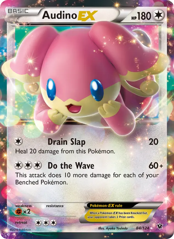 Audino-EX 84 — Fates Collide 84, Holofoil finish