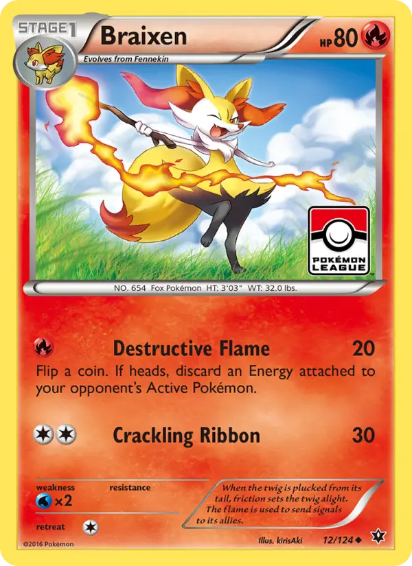Braixen 12 — Fates Collide 12, Normal finish