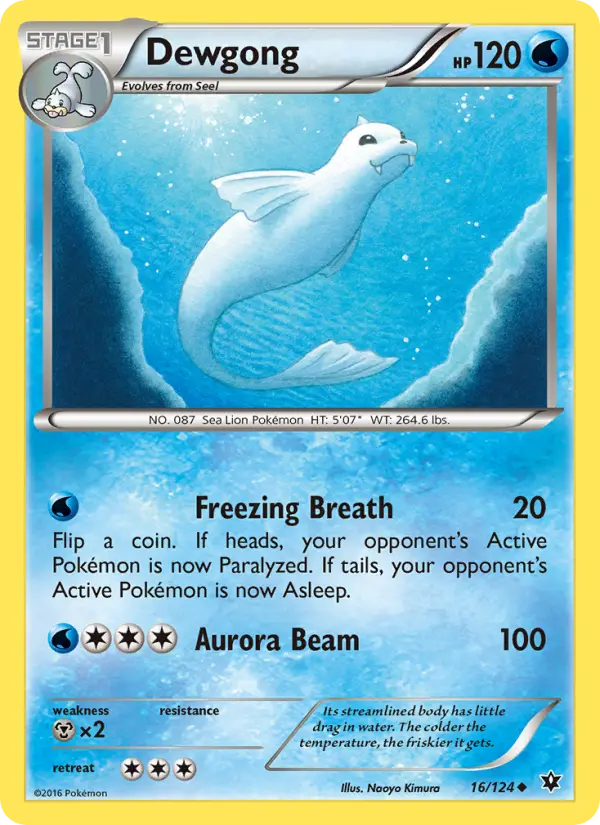 Dewgong 16 — Fates Collide 16, Normal finish