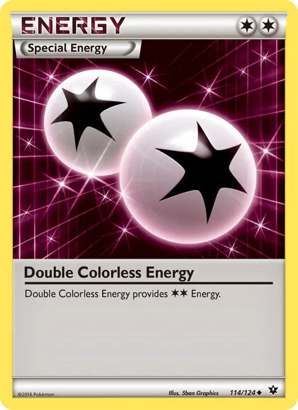Double Colorless Energy 114 — Fates Collide 114, Normal finish