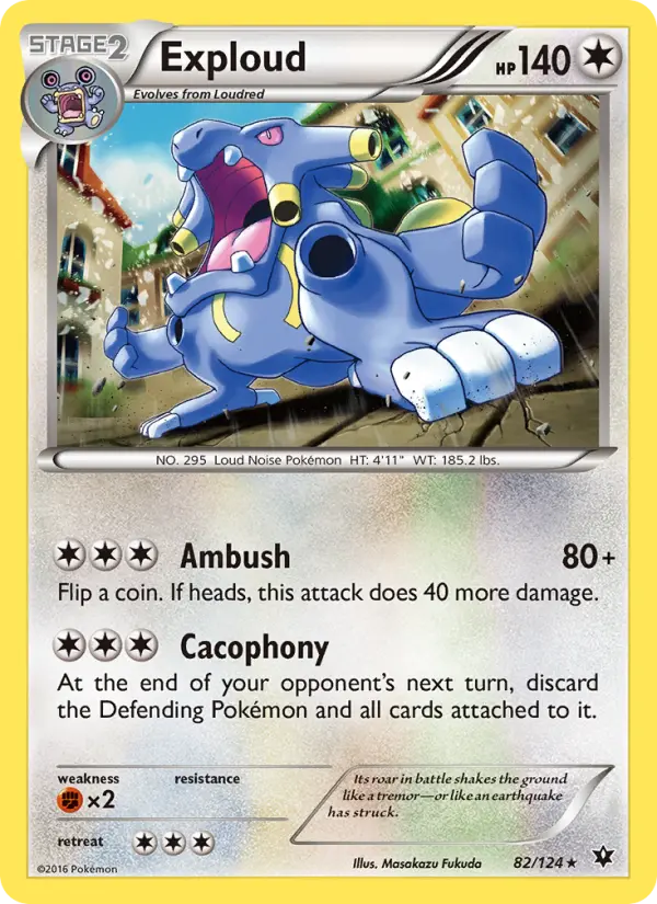 Exploud 82 card from Fates Collide