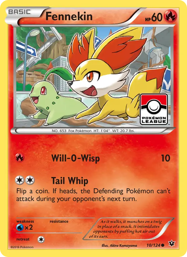 Fennekin 10 card from Fates Collide