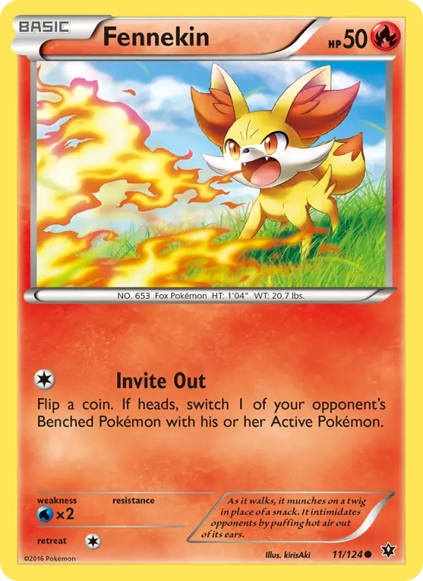 Fennekin 11 — Fates Collide 11, Normal finish