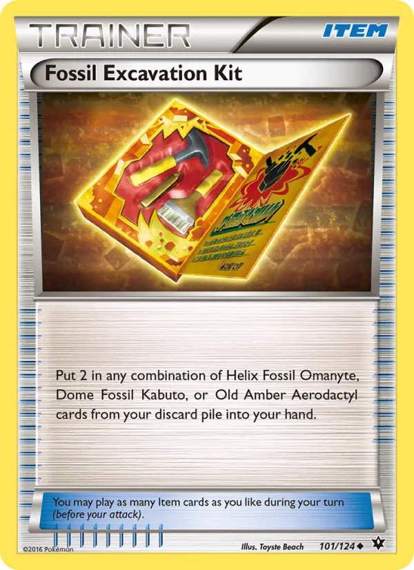 Fossil Excavation Kit 101 card from Fates Collide