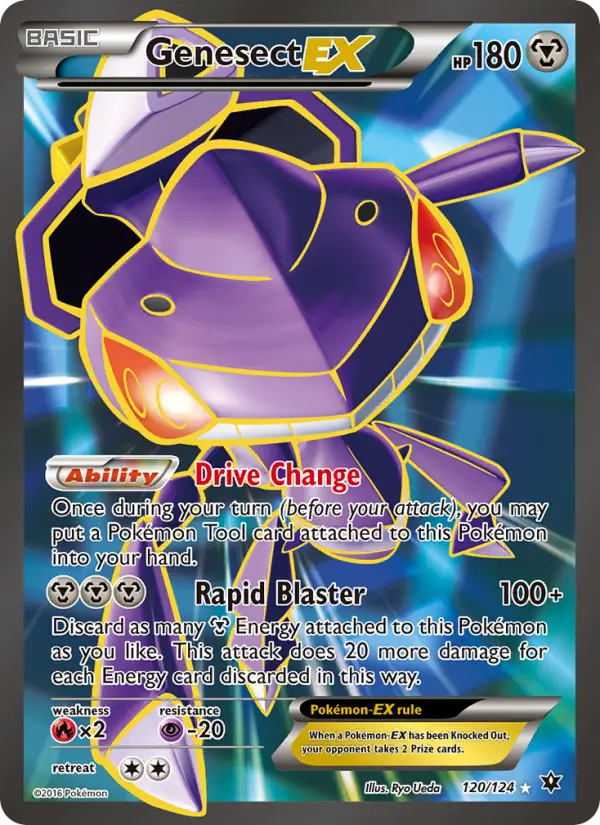 Genesect-EX 120 card from Fates Collide