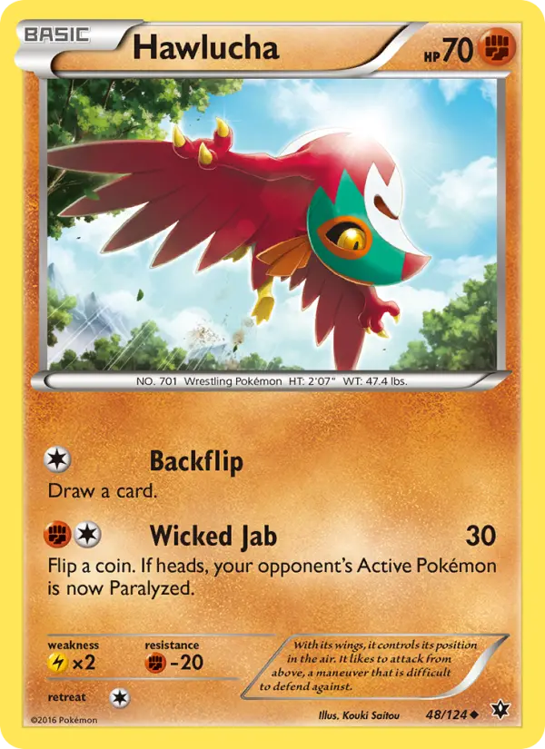 Hawlucha 48 — Fates Collide 48, Normal finish