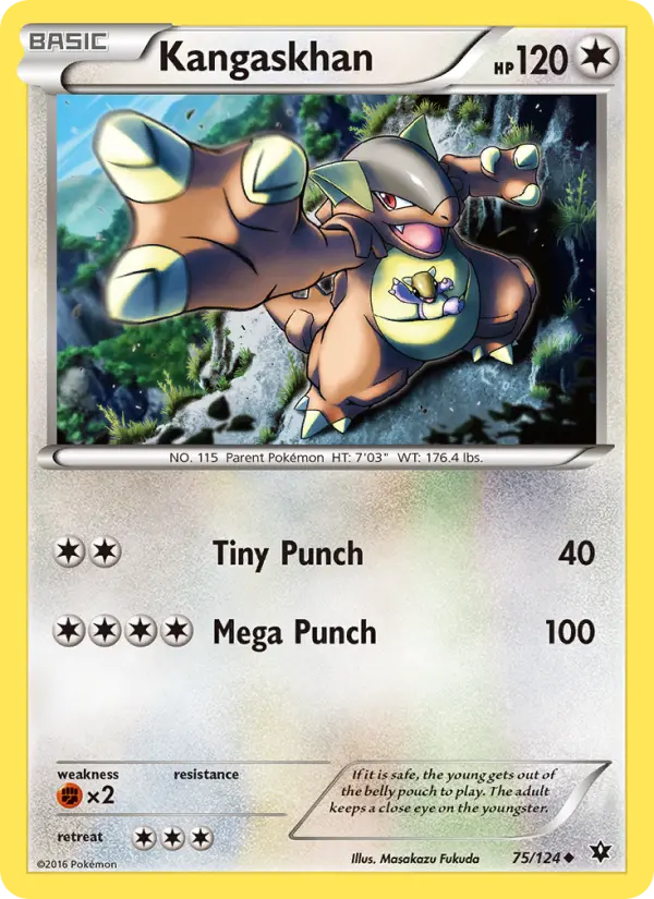 Kangaskhan 75 — Fates Collide 75, Normal finish