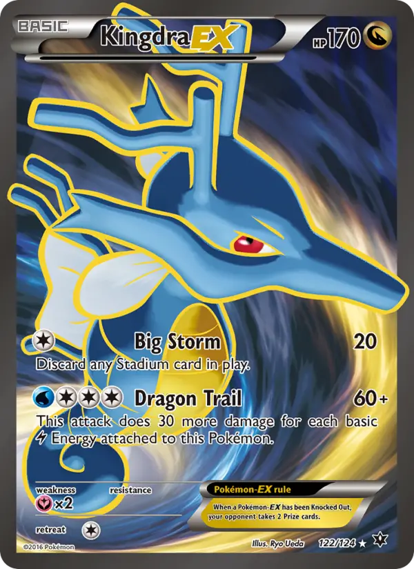 Kingdra-EX 122 card from Fates Collide